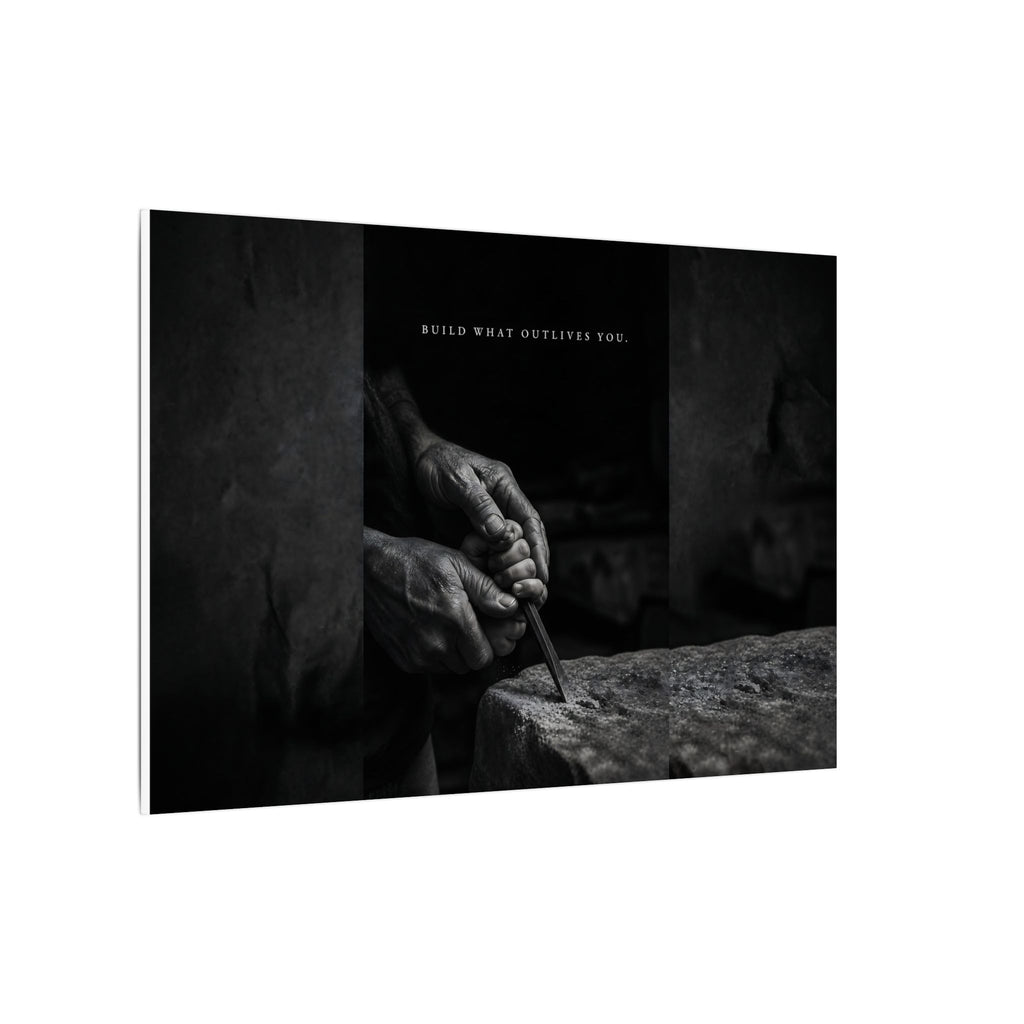 Build What Outlives You - Motivational Posters | Canvas (Landscape)