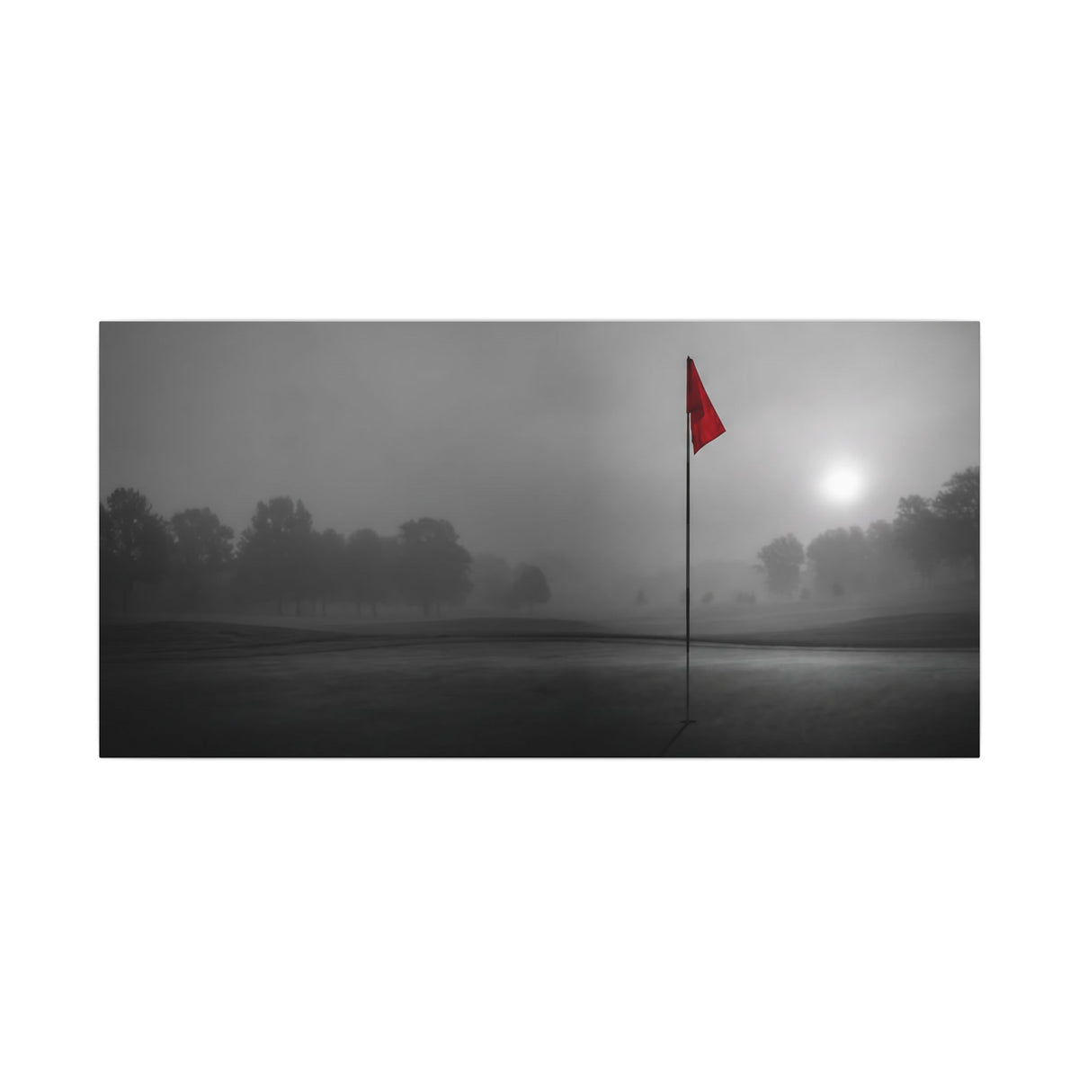 Flag on the Green - Executive Office Wall Art | Canvas (Panoramic)