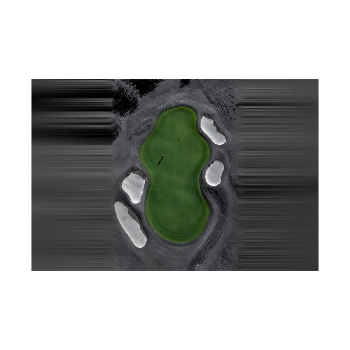 Aerial Solitude - Golf Course Wall Art | Matte Poster (Landscape)