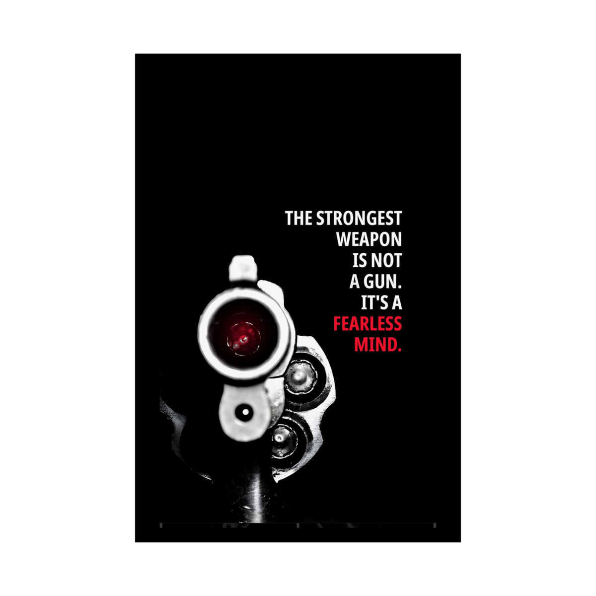 A Fearless Mind - Mindset Wall Art | Matte Poster