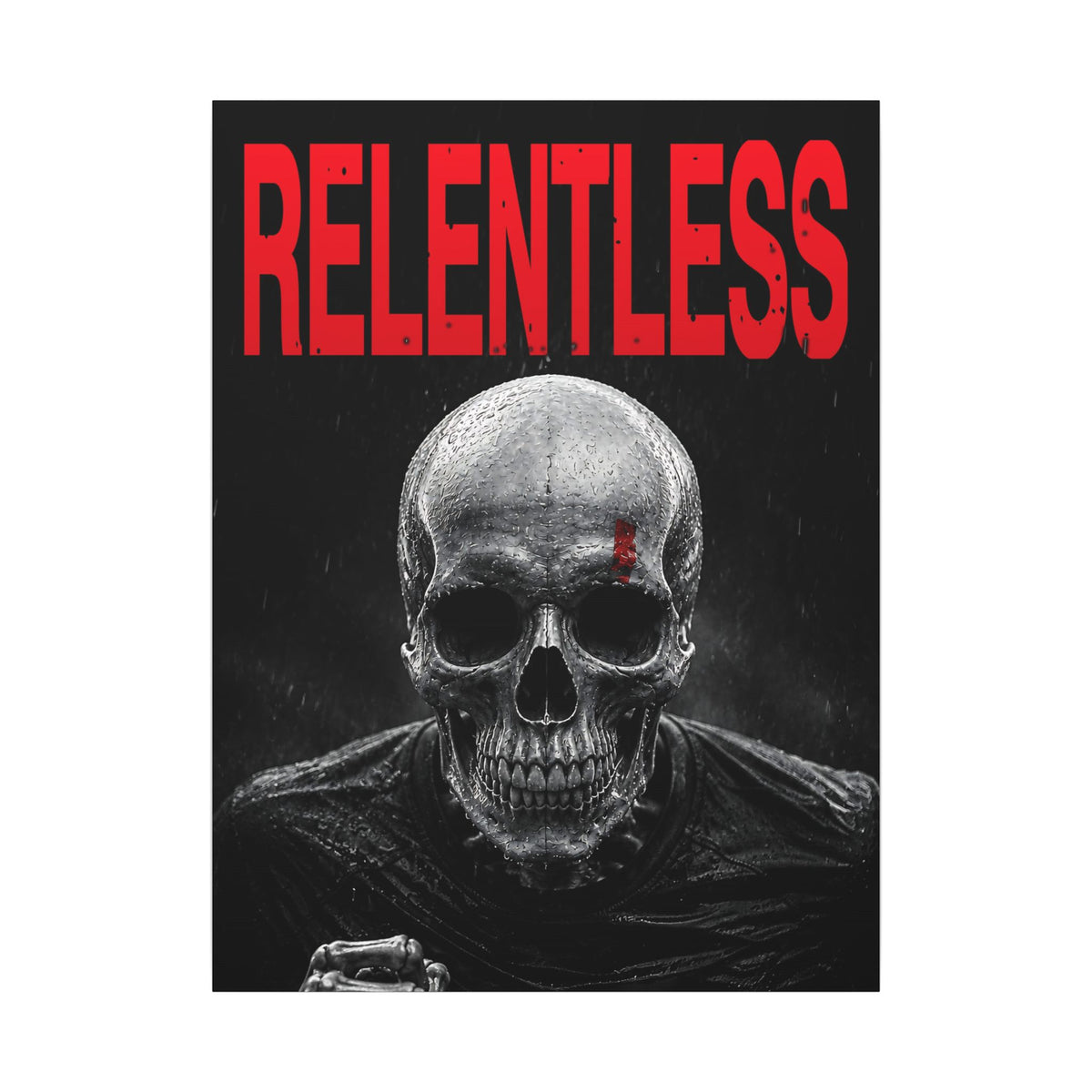 Relentless - Skull Wall Art | Canvas