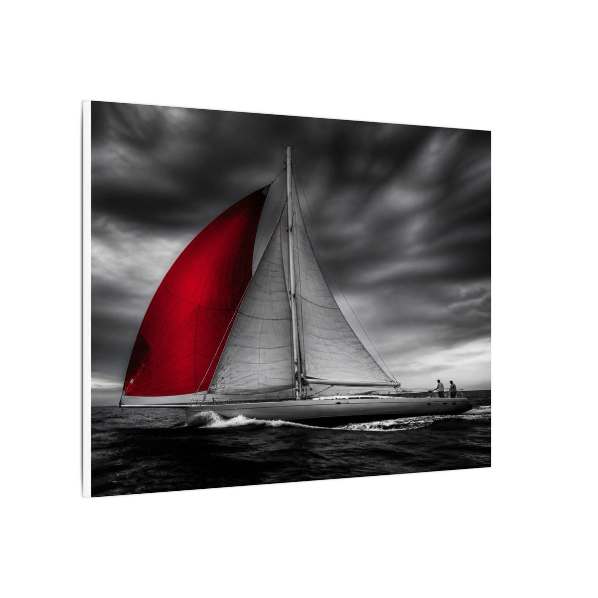 Red Sail - Large Wall Art for Bedroom | Canvas (Landscape)