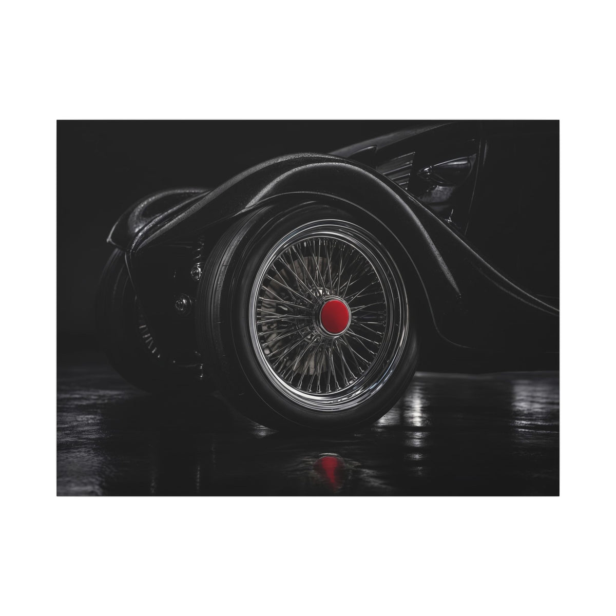 Spoke and Steel - Classic Car Wall Art | Canvas (Landscape)