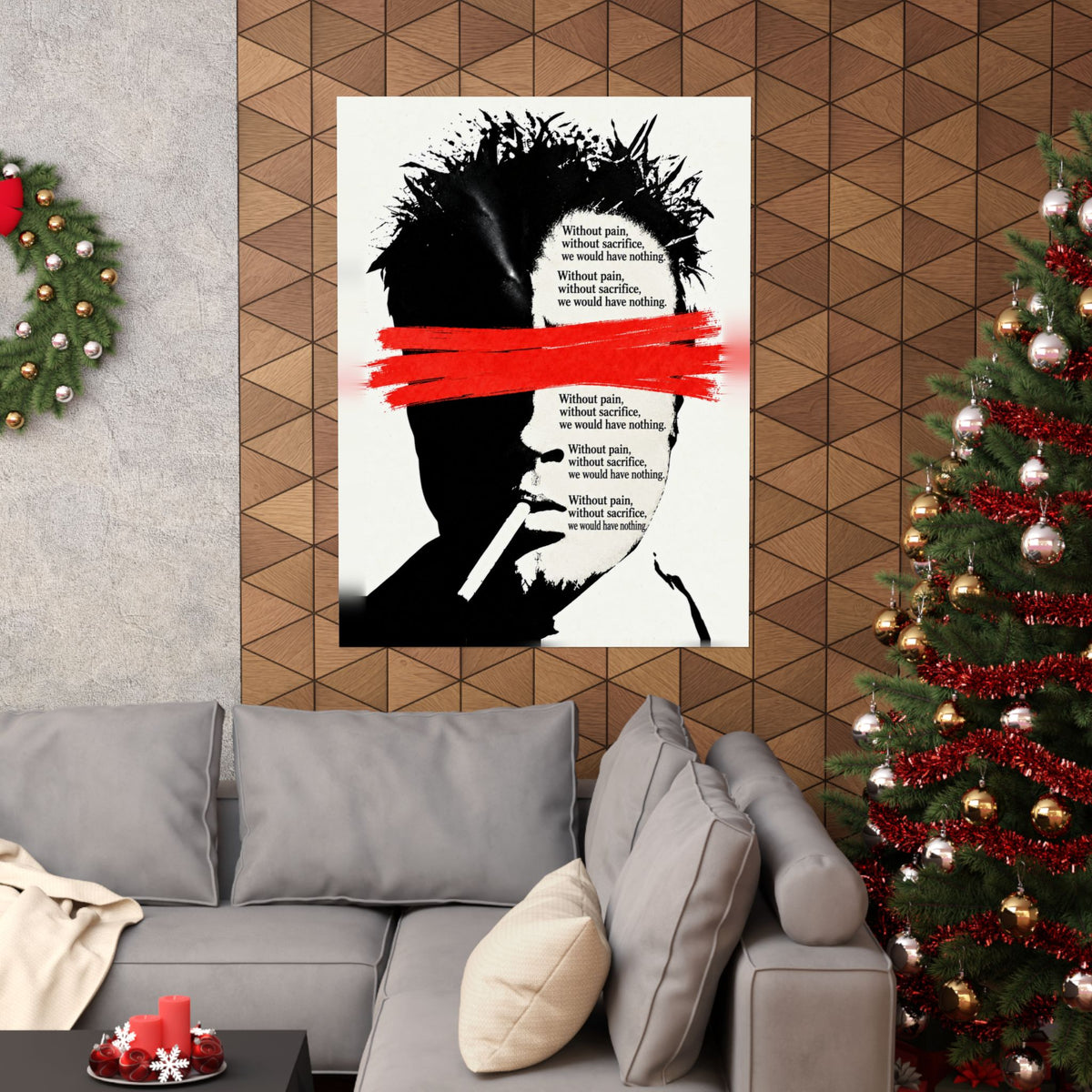 Pain and Sacrifice - Quote Wall Art | Matte Poster