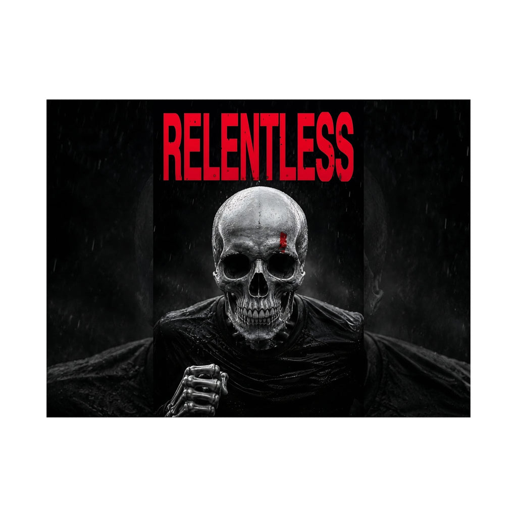 Relentless - Skull Wall Art | Matte Poster (Landscape)