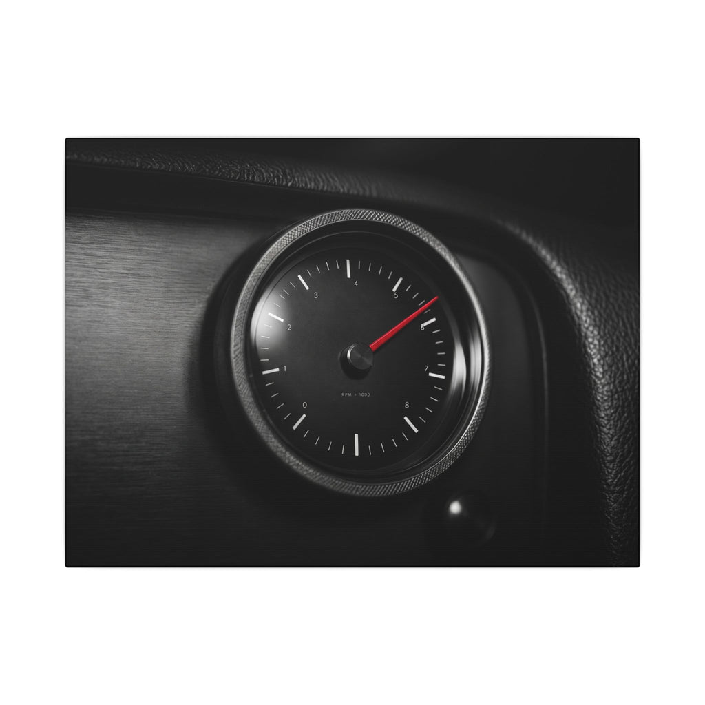 Redline Gauge - Tachometer Wall Art | Canvas (Landscape)