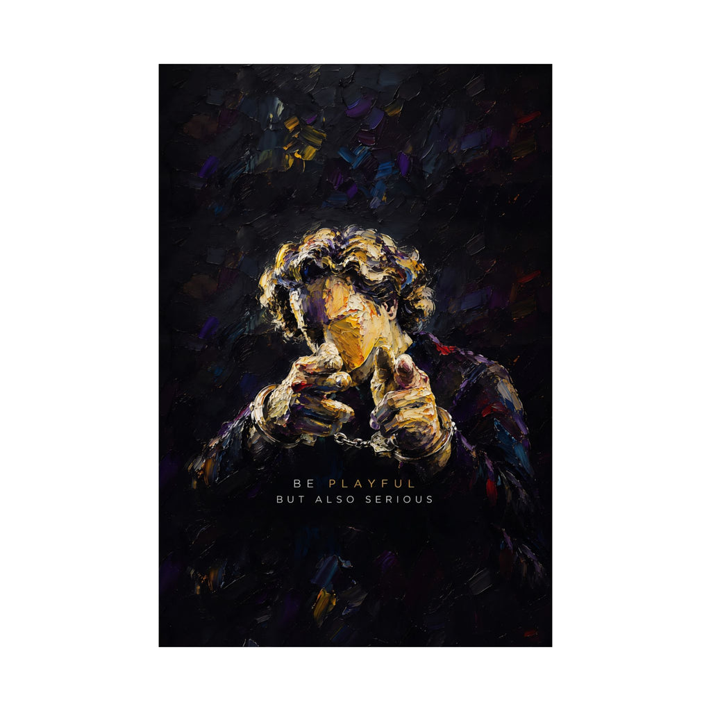 Be Playful But Also Serious - Office Wall Art | Matte Poster