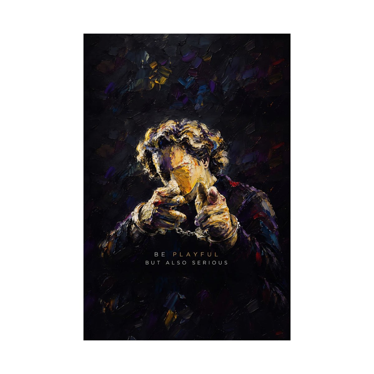 Be Playful But Also Serious - Office Wall Art | Matte Poster