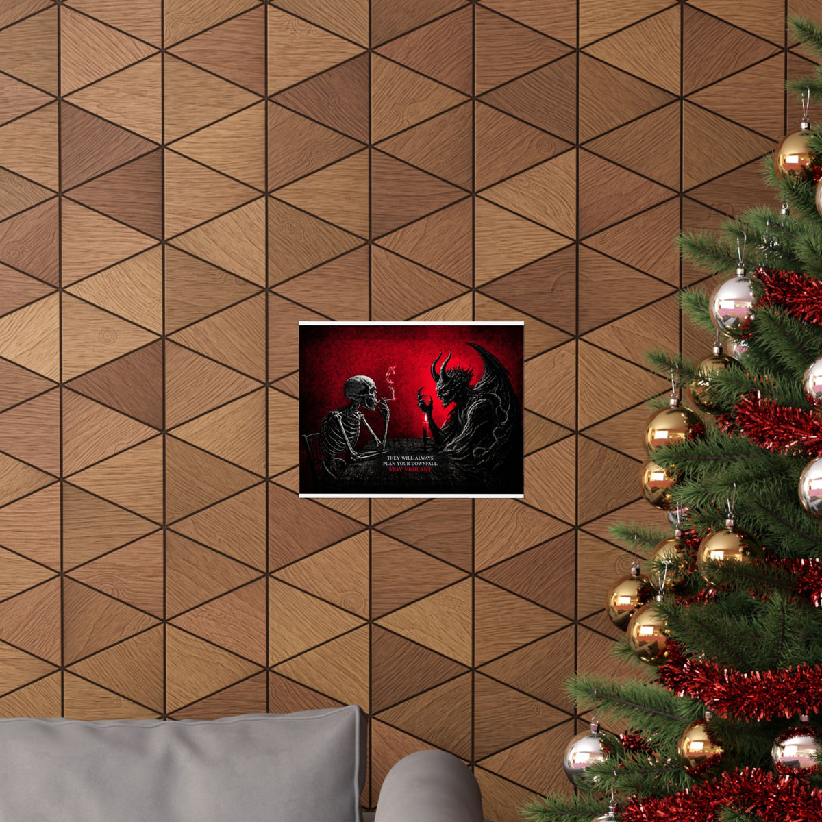 Stay Vigilant - Dark Wall Art | Matte Poster (Landscape)