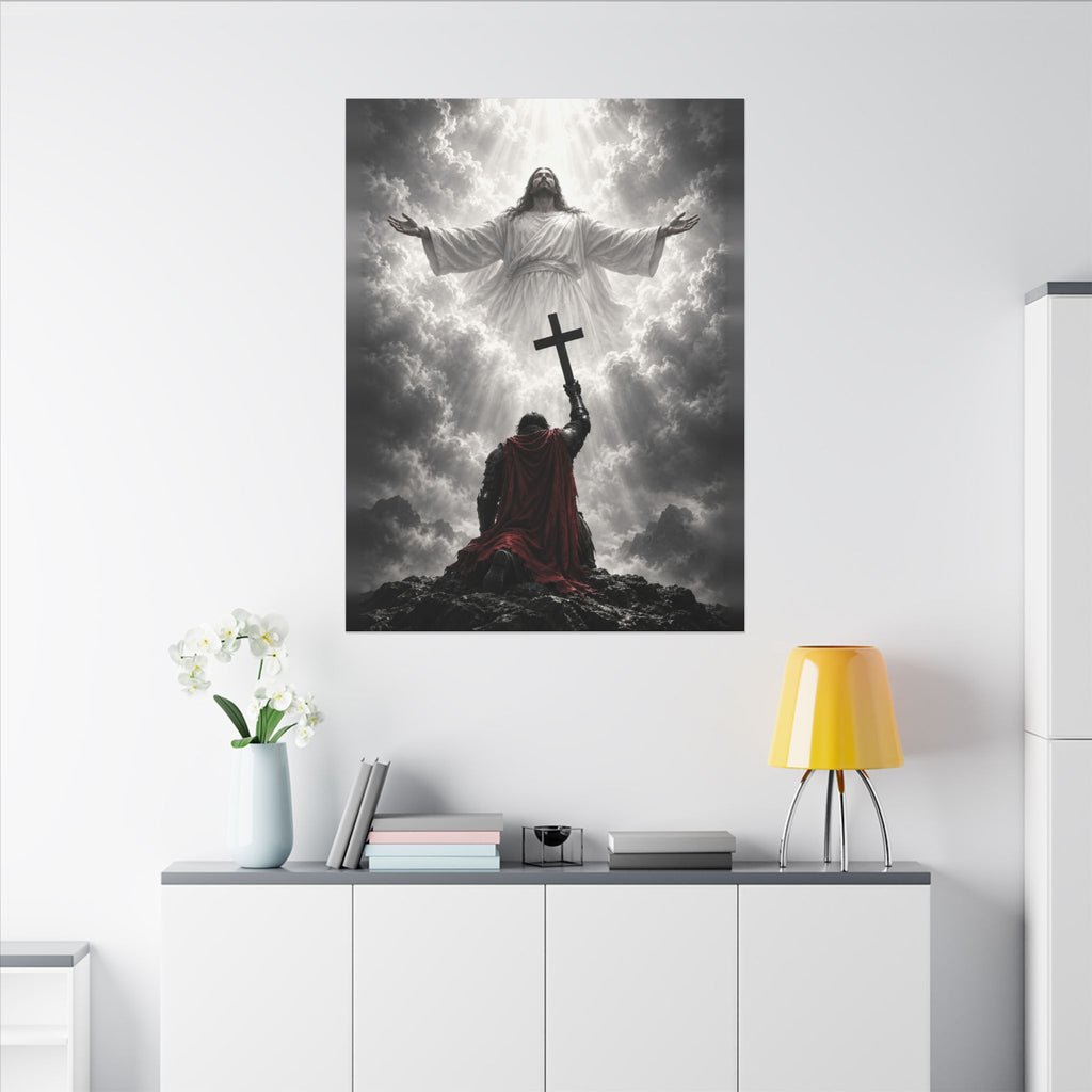 Jesus and the Warrior - Christian Wall Art | Canvas