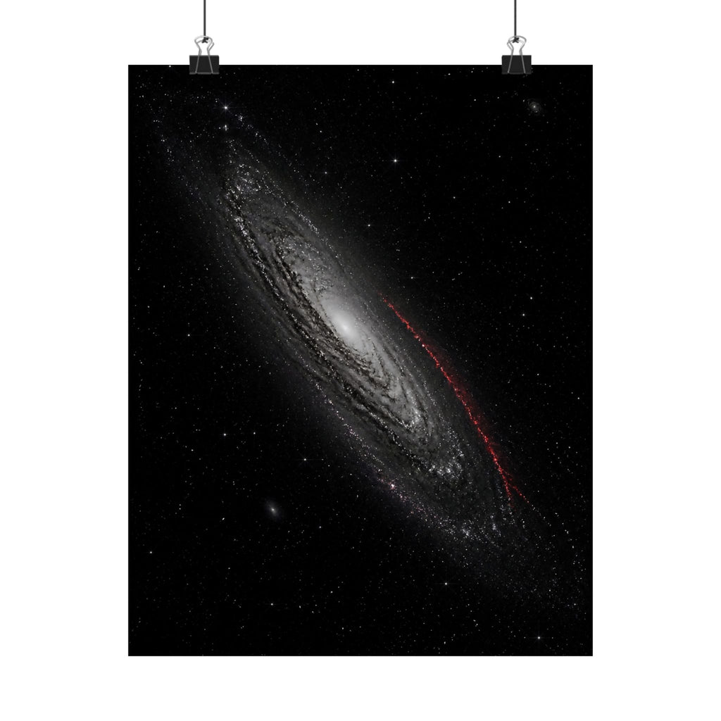 Crimson Orbit - Space Wall Art | Matte Poster