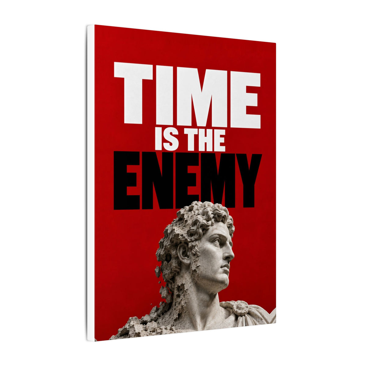 Time Is the Enemy - Motivational Wall Art | Canvas