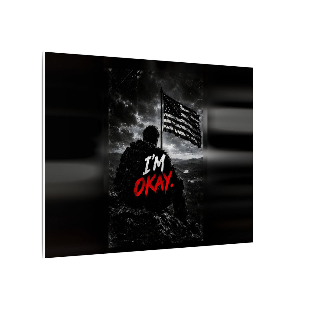 I'm Okay - Man Cave Wall Art | Canvas (Landscape)