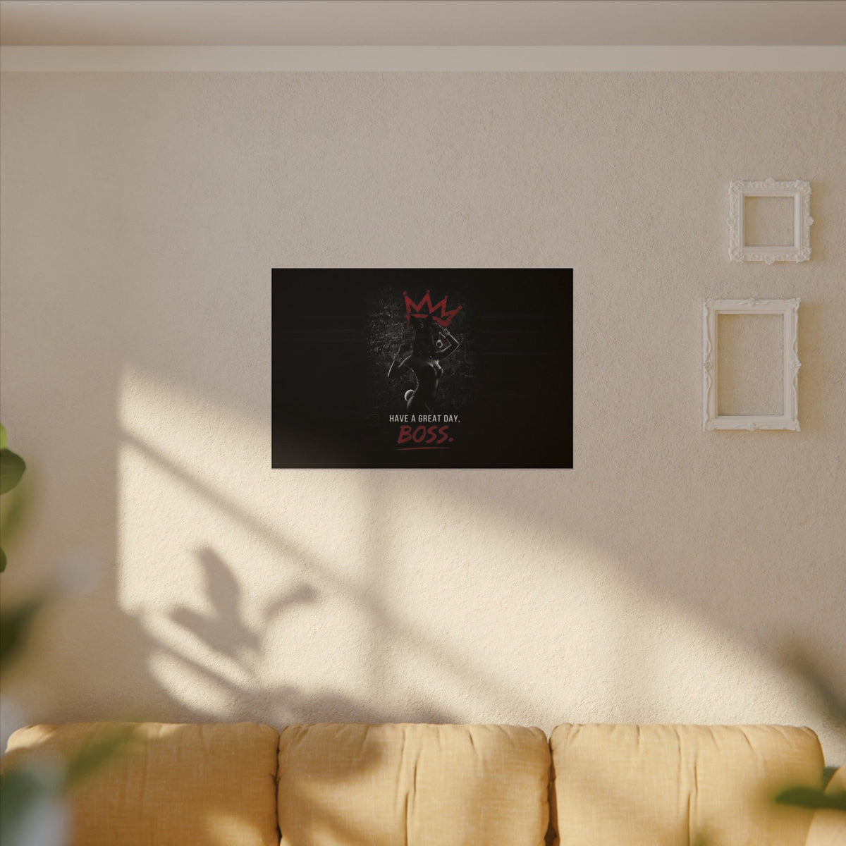 Great Day, Boss - Dark Humor Wall Art | Canvas (Landscape)