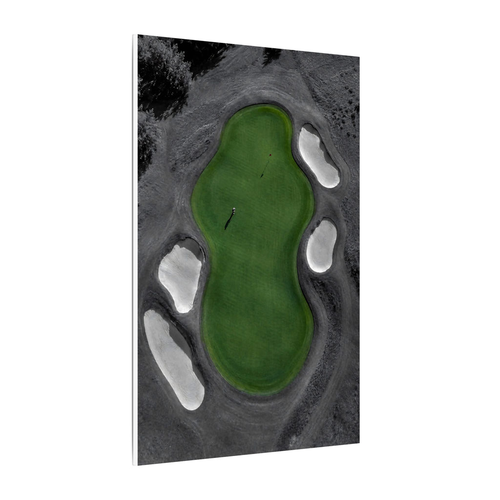 Aerial Solitude - Golf Course Wall Art | Canvas