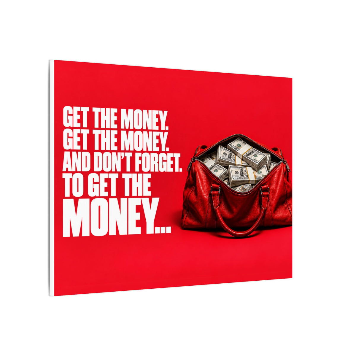 Get the Money - Money Wall Art | Canvas (Landscape)