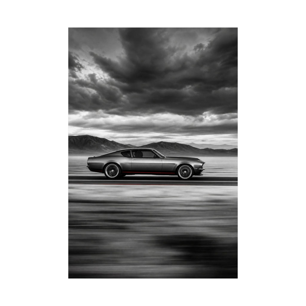Open Road Velocity - Muscle Car Wall Art | Matte Poster