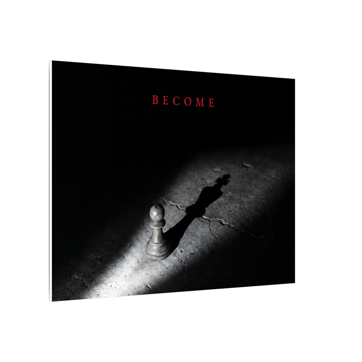 Become - Chess King Shadow Wall Art | Canvas (Landscape)