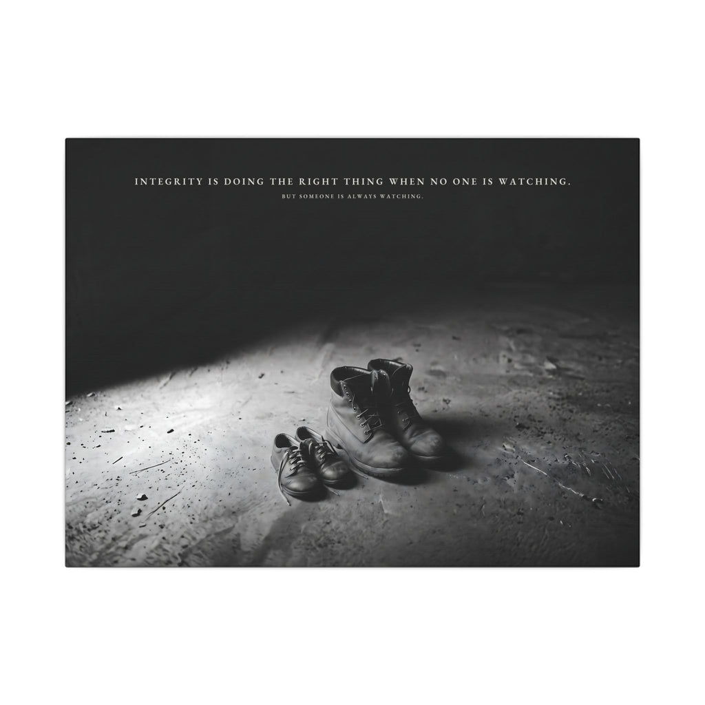 Integrity Is Doing the Right Thing When No One Is Watching - Wall Art | Canvas (Landscape)