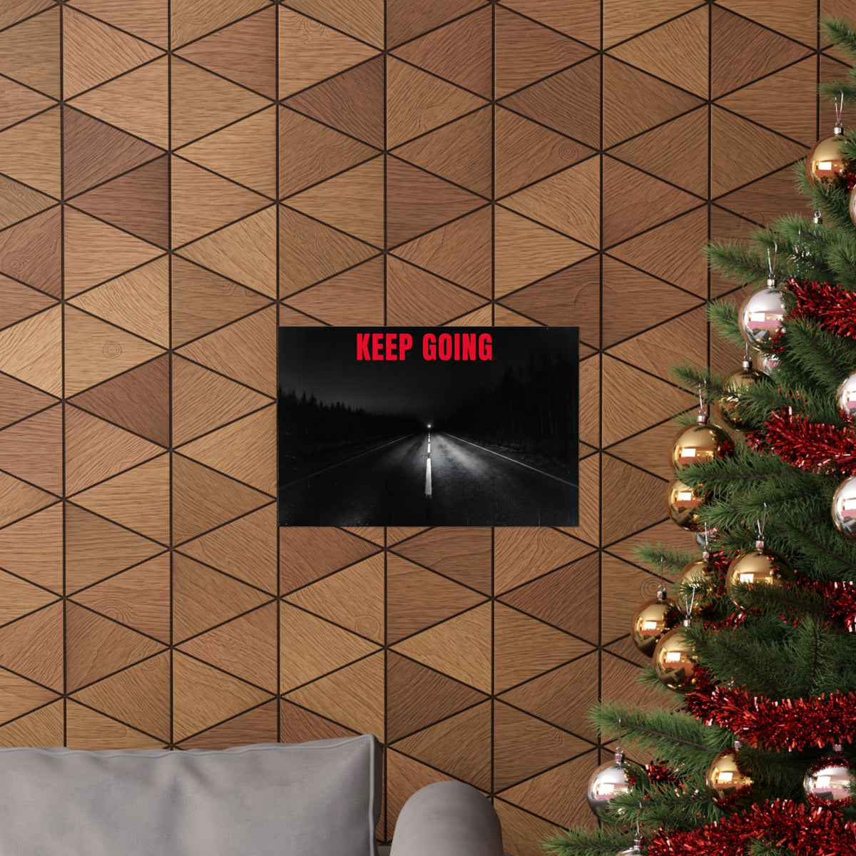 The Extra Mile - Night Road Wall Art | Matte Poster (Landscape)