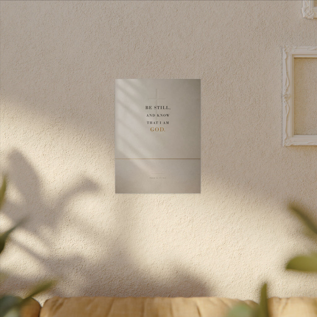Be Still - Psalm 46:10 Bible Verse Wall Art | Canvas