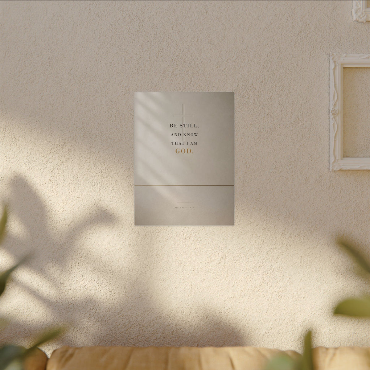 Be Still - Psalm 46:10 Bible Verse Wall Art | Canvas