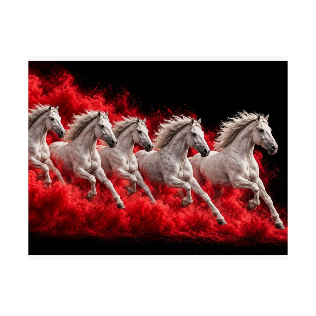 Stampede - Horse Wall Art | Matte Poster (Landscape)