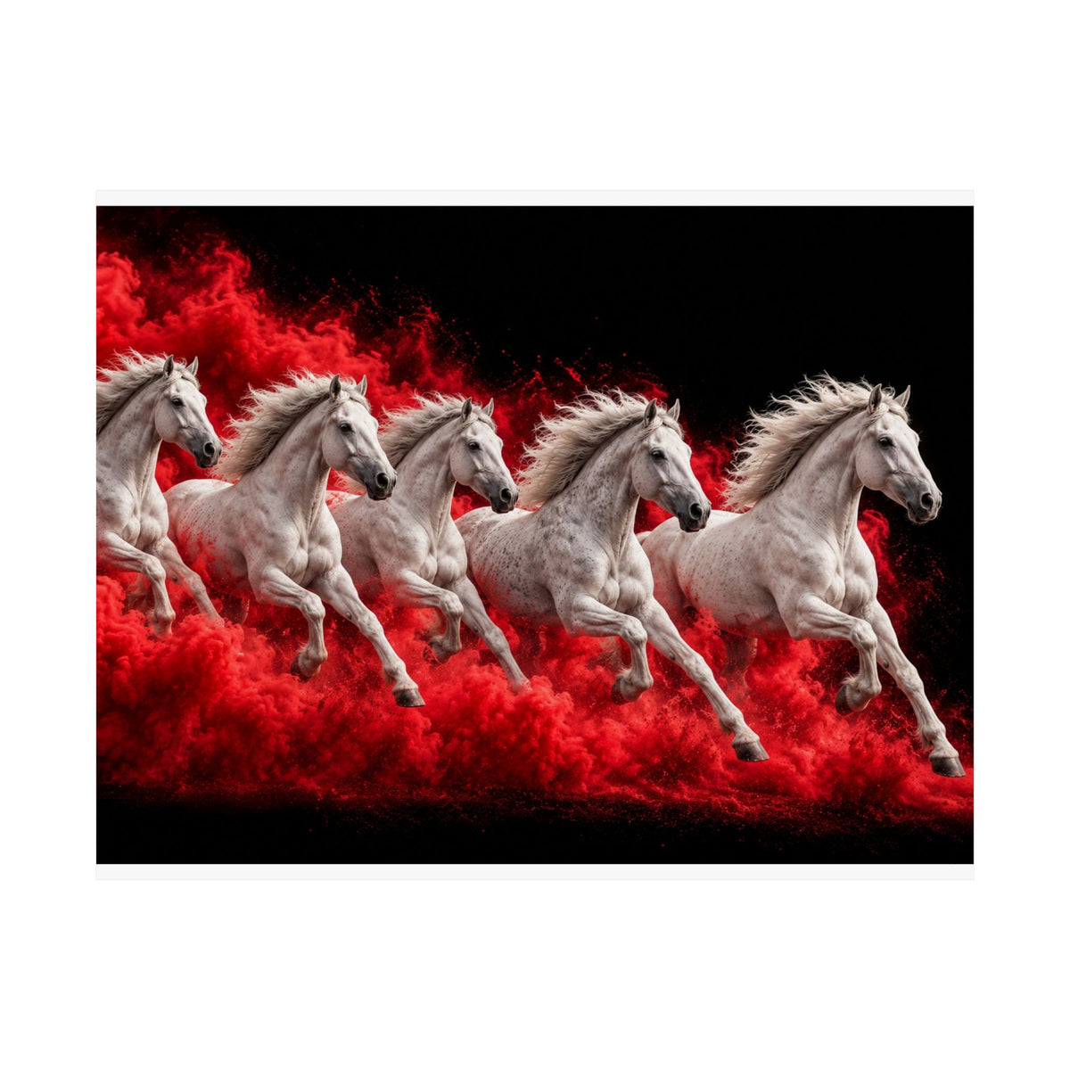 Stampede - Horse Wall Art | Matte Poster (Landscape)