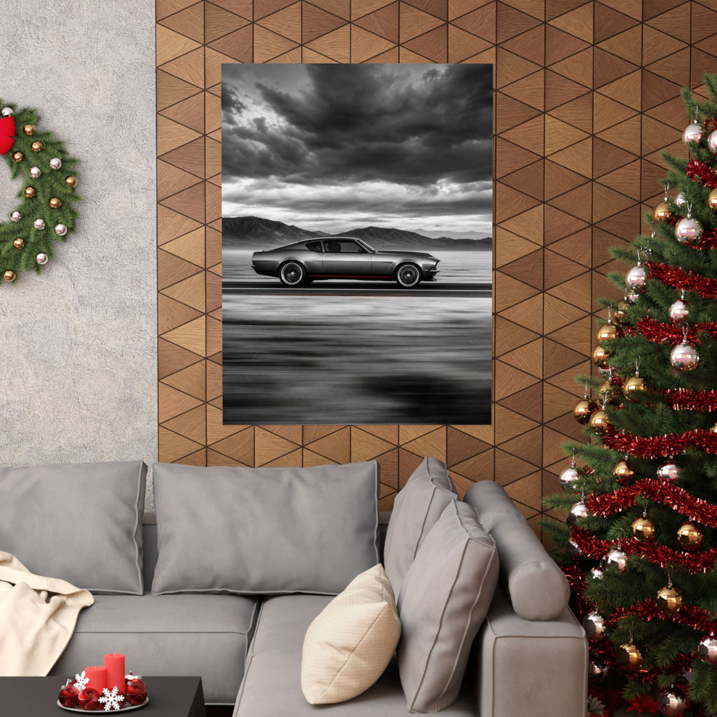 Open Road Velocity - Muscle Car Wall Art | Matte Poster
