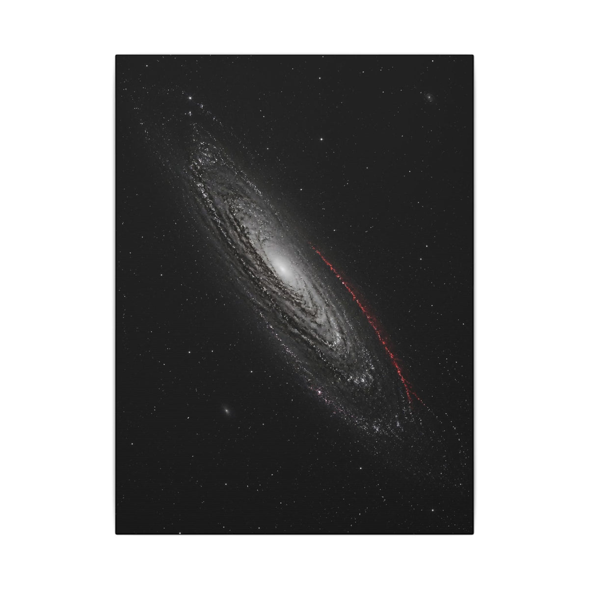 Crimson Orbit - Space Wall Art | Canvas