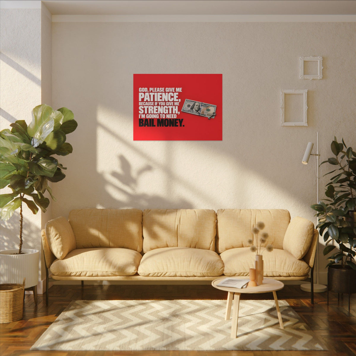 Bail Money - Meme Wall Art | Canvas (Landscape)
