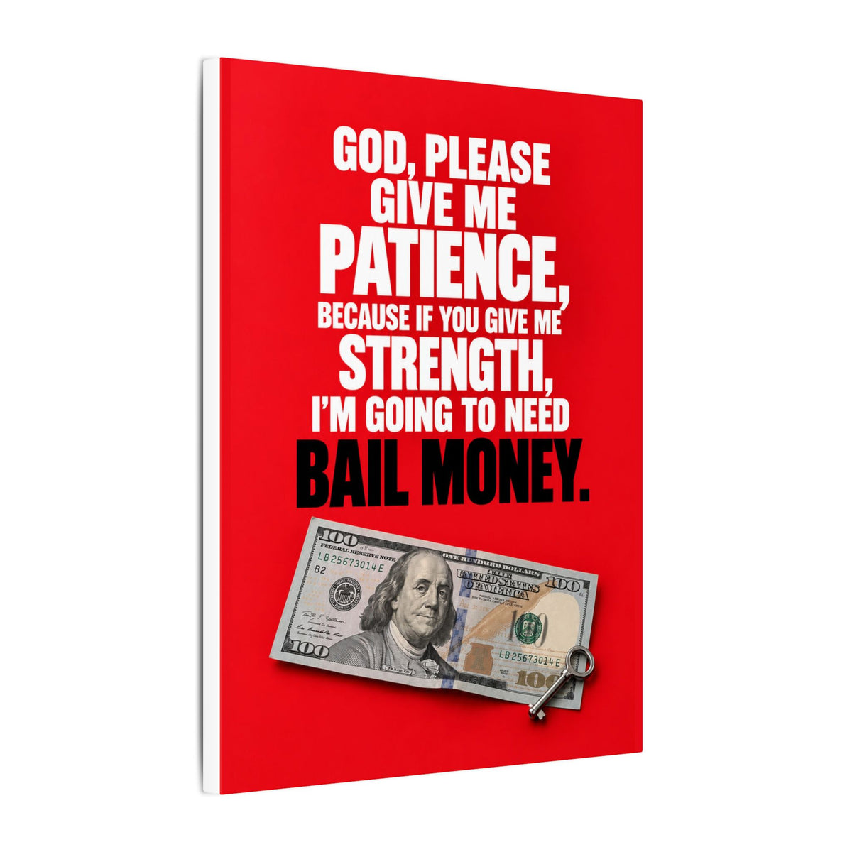 Bail Money - Meme Wall Art | Canvas