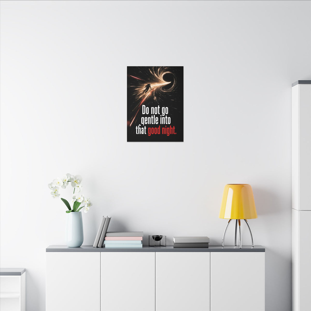 Do Not Go Gentle - Space Wall Art | Canvas