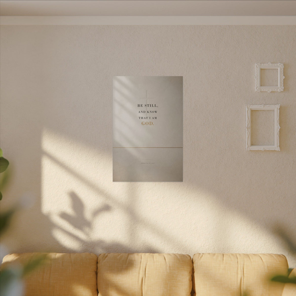 Be Still - Psalm 46:10 Bible Verse Wall Art | Canvas