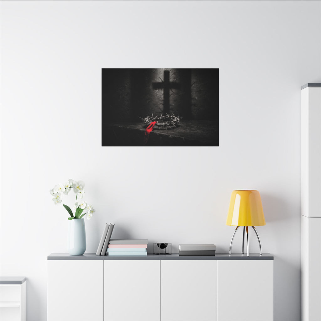 Crown and Shadow - Crown of Thorns Wall Art | Canvas (Landscape)