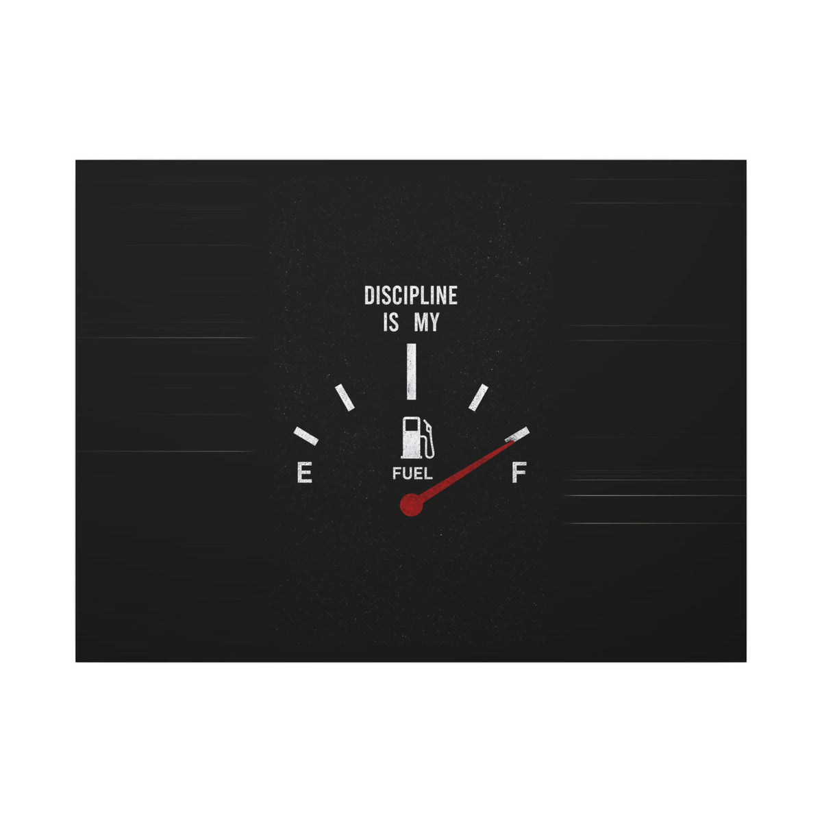 Discipline Is My Fuel - Motivational Wall Art | Canvas (Landscape)