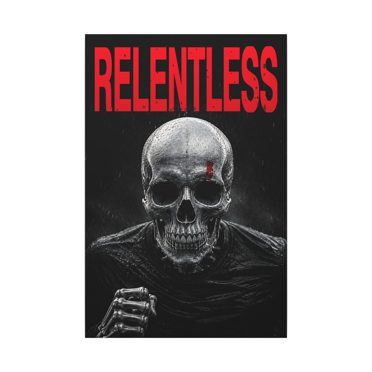 Relentless - Skull Wall Art | Canvas