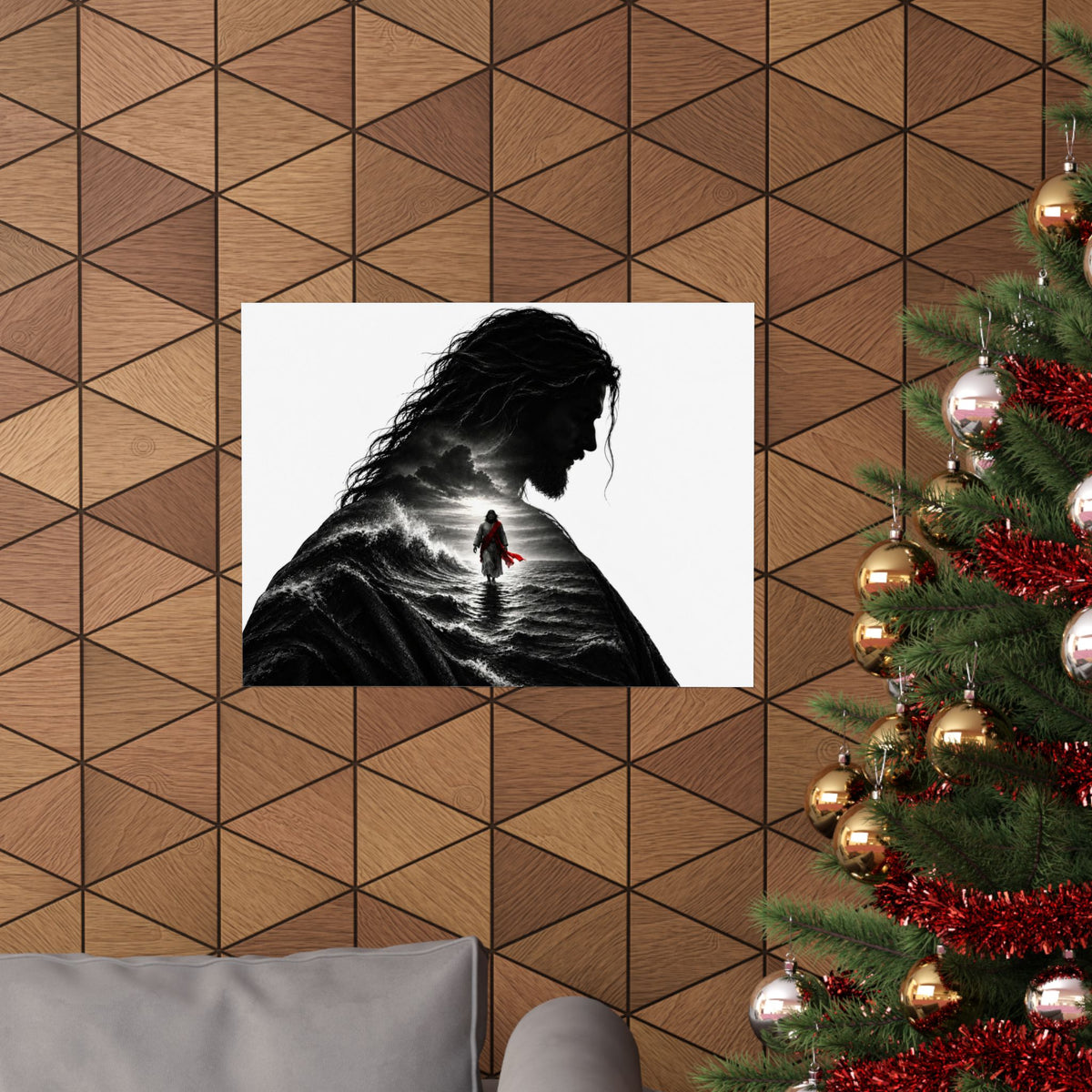Walk on Water - Christian Wall Art | Matte Poster (Landscape)