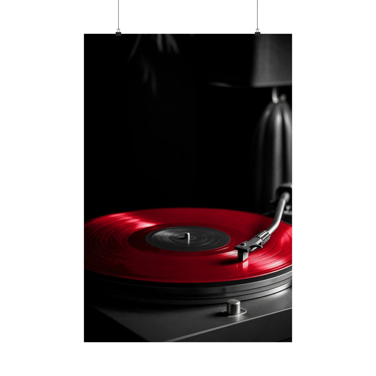 Red Vinyl - Mens Office Wall Art | Matte Poster