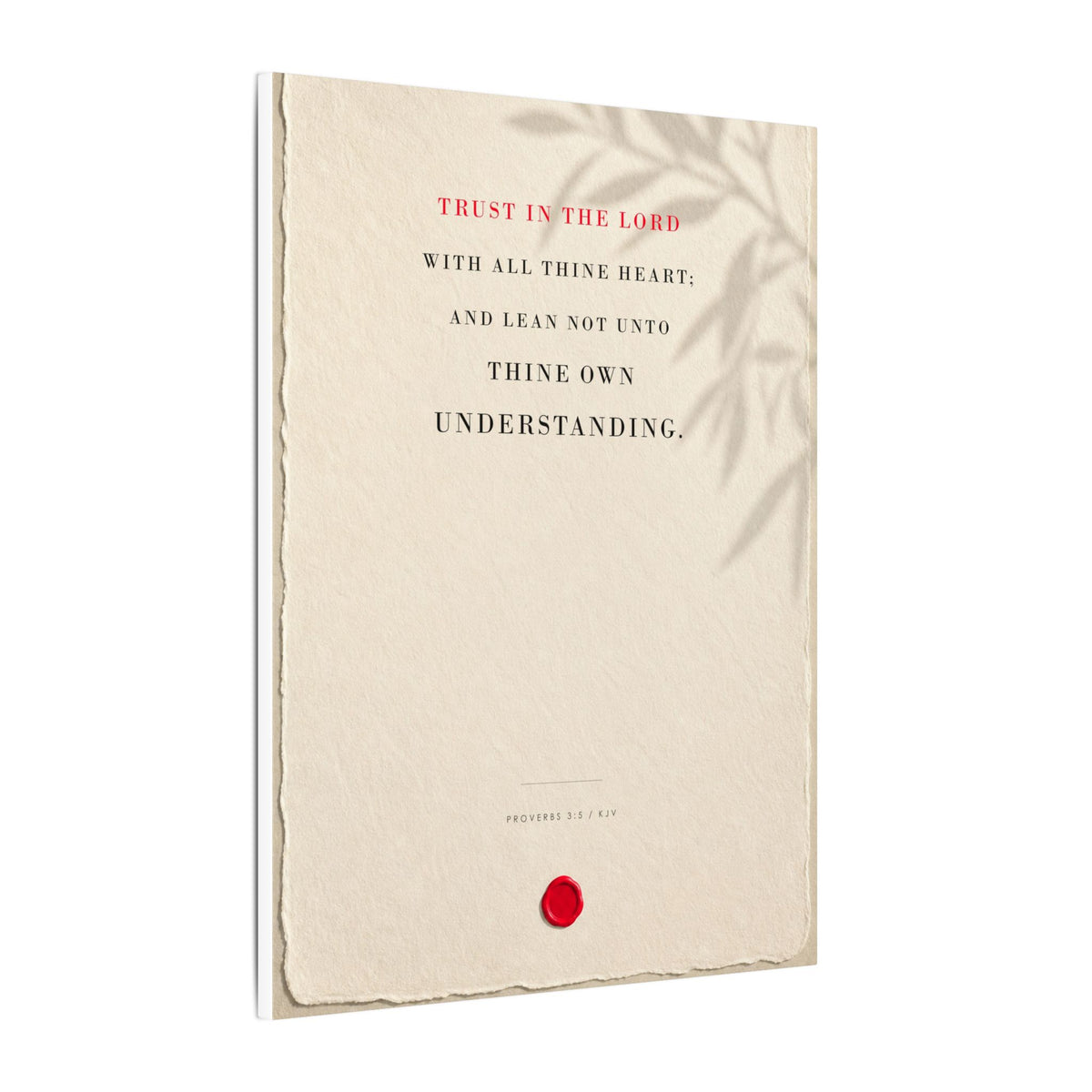 Trust in the Lord - Proverbs 3:5 Bible Verse Wall Art | Canvas