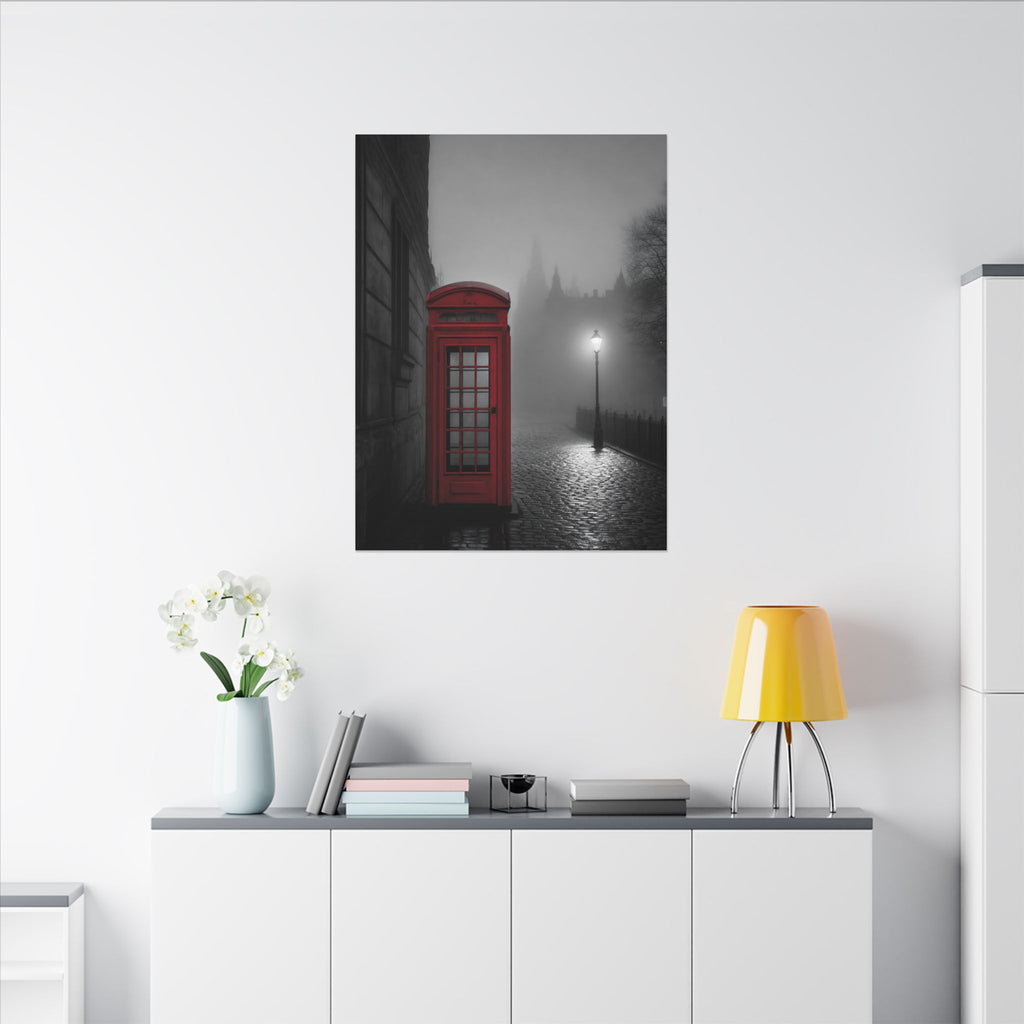 The Red Booth - Unique Office Art | Canvas