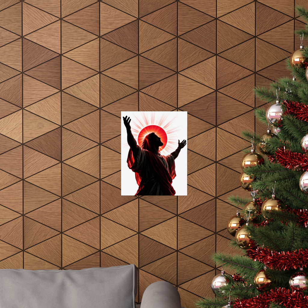 Red Sun Victory - Christian Wall Art | Matte Poster