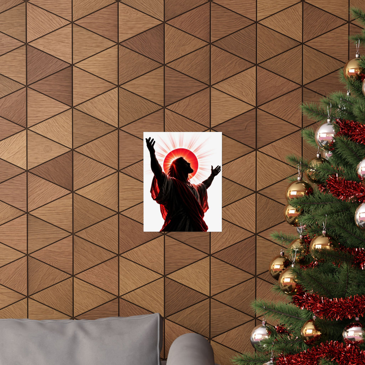 Red Sun Victory - Christian Wall Art | Matte Poster