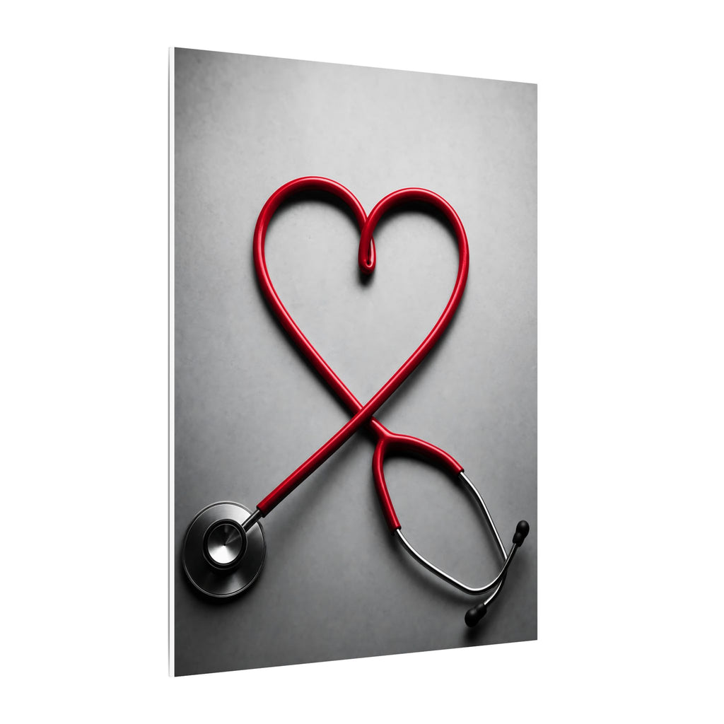 The Stethoscope Heart - Doctor's Office Wall Art | Canvas