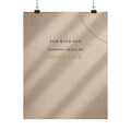 Nothing Shall Be Impossible - Luke 1:37 Bible Verse Wall Art | Matte Poster