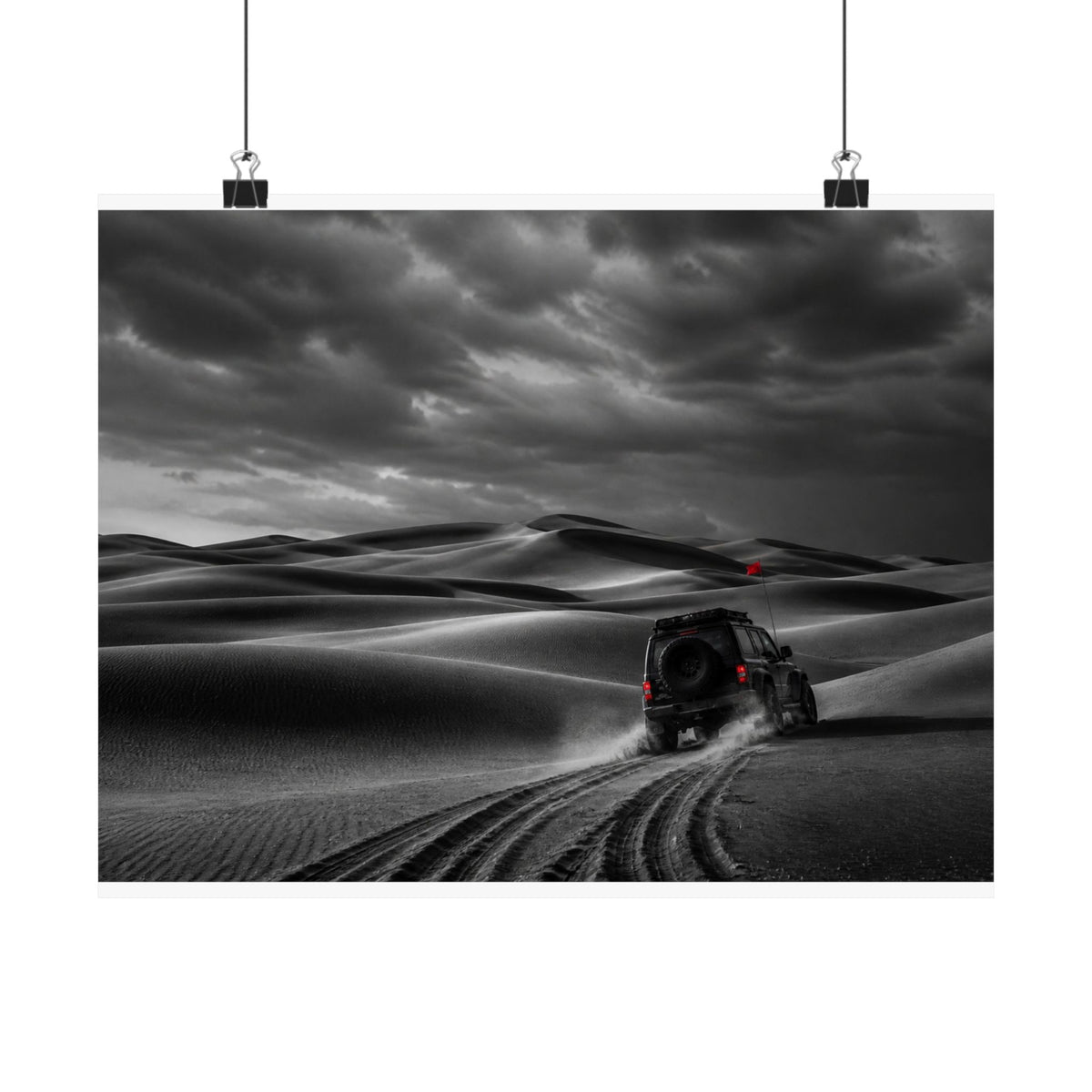 Go Beyond the Road - Minimalist Bedroom Wall Art | Matte Poster (Landscape)