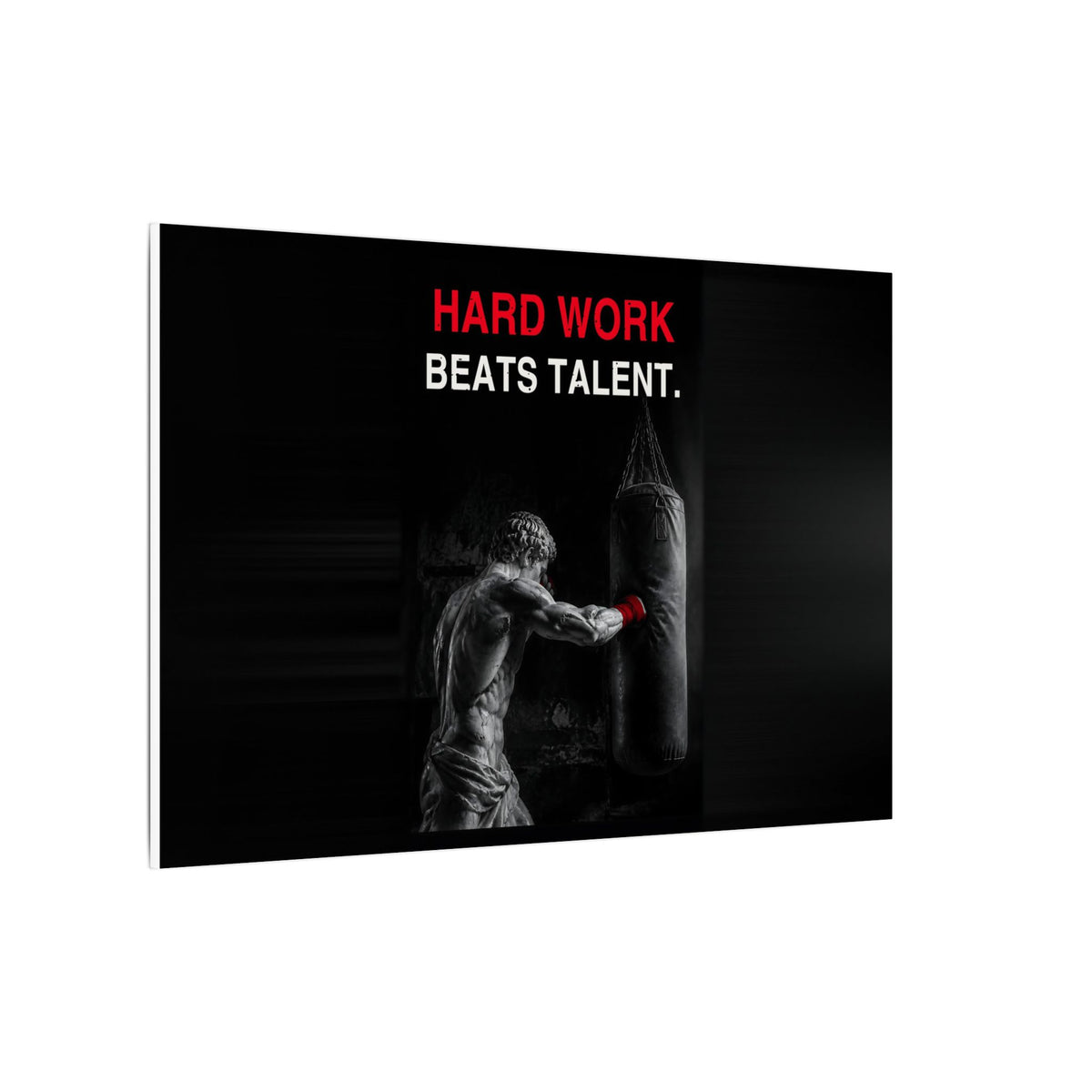 Hard Work Beats Talent - Boxing Wall Art | Canvas (Landscape)