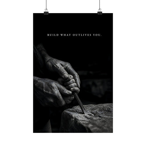 Build What Outlives You - Motivational Posters | Matte Poster