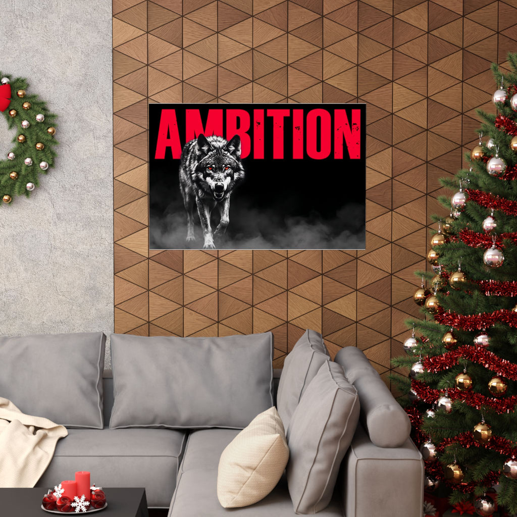 Ambition - Wolf Wall Art | Matte Poster (Landscape)