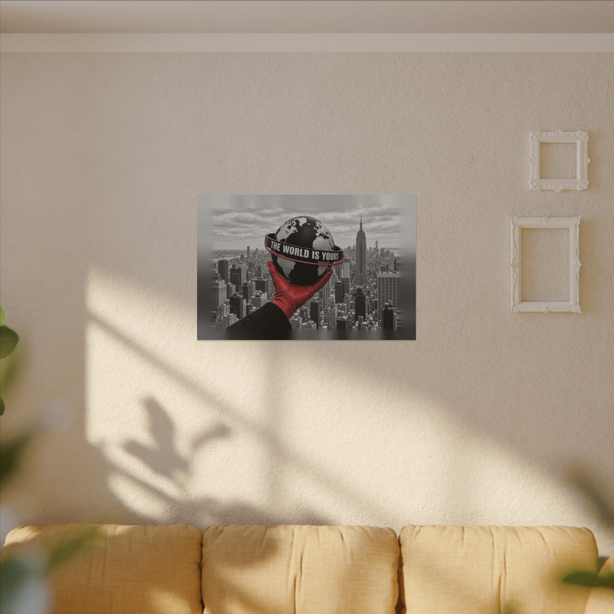 The World Is Yours - Money Wall Art | Canvas (Landscape)